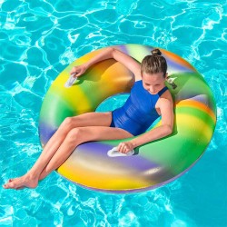 Inflatable Float Bestway Multicolour Rainbow Ø 119 cm