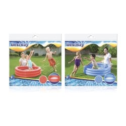 Bestway Piscine Gonflable Enfant 3 Anneaux Eco Couleur Assortie 102x25 cm +2 Ans Jardin 51024