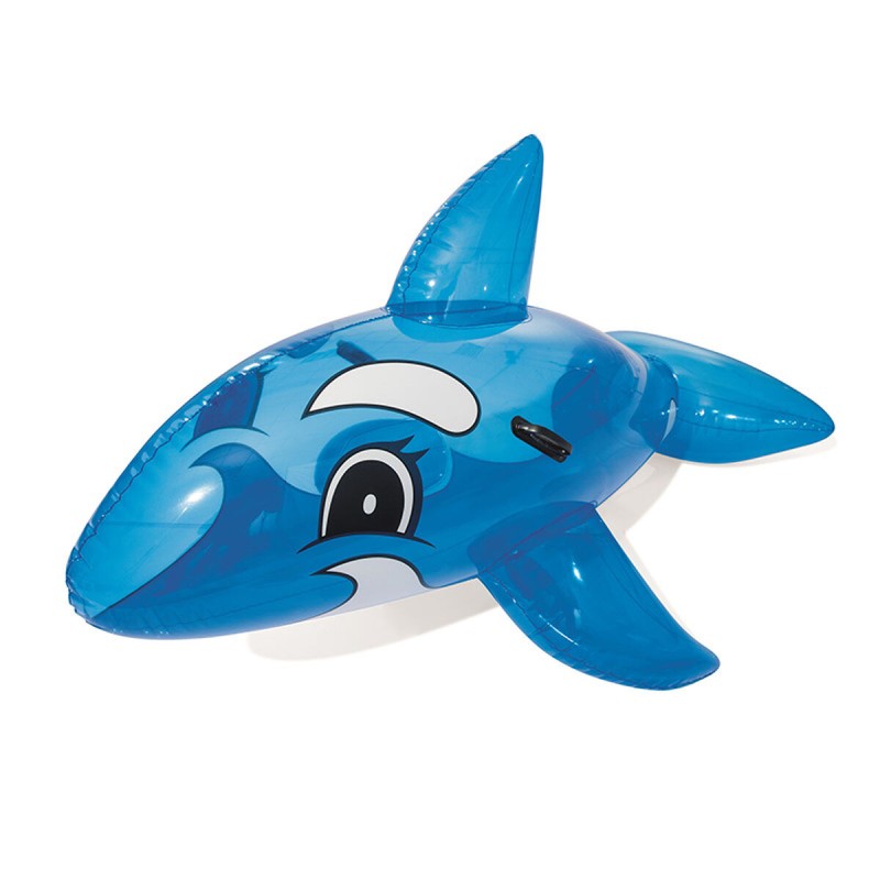 Bestway Figure Gonflable Baleine Bleu avec Poignées 157x94 cm +3 Ans Plage et Piscine 41037