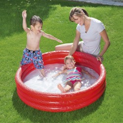 Bestway Piscine Gonflable Enfantine 3 Anneaux Eco Couleur Assortie 122x25 cm +2 Ans Jardin 51025