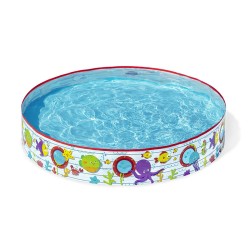 Bestway Kinder starre PVC-Pool Fische 152x25 cm +2 Jahre Garten 55029