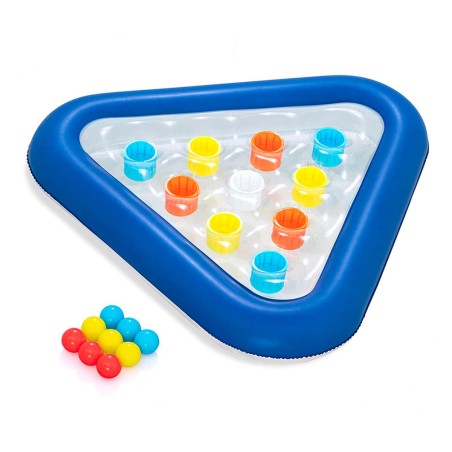 Bestway Jeu Flottant Triangle Gonflable avec Balles 105x97 cm +3 Ans Piscine 52560