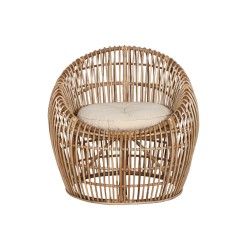 Garden chair Home ESPRIT Bamboo Rattan 70 x 70 x 74 cm