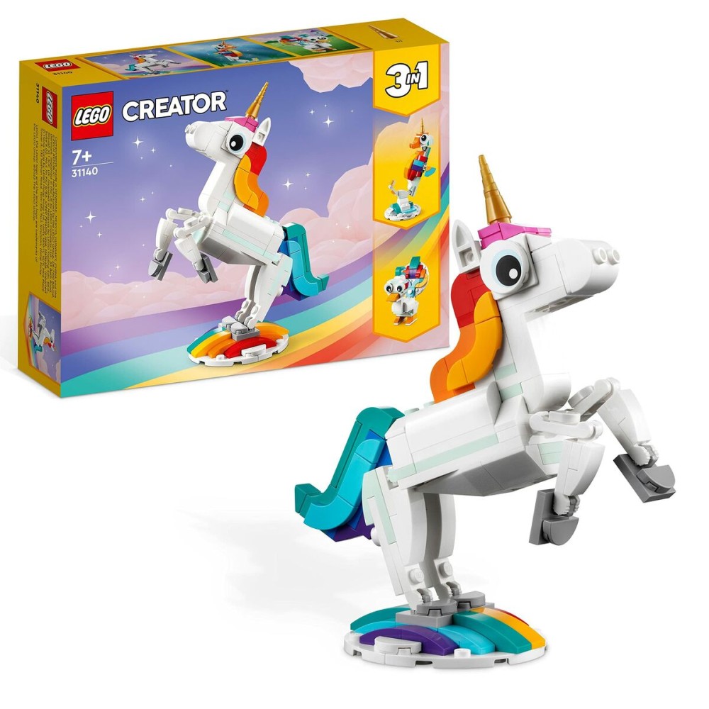 Playset Lego Creator Magic Unicorn 31140 3-in-1 145 Pieces