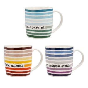 Tasse mug Quid 4u Multicouleur Céramique 330 ml (12 Unités) (Pack 12x)