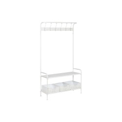 Hall Table with Drawers Home ESPRIT White Metal 110 x 36 x 186 cm