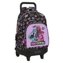 Schulrucksack mit Rädern Monster High Creep Schwarz 33 X 45 X 22 cm