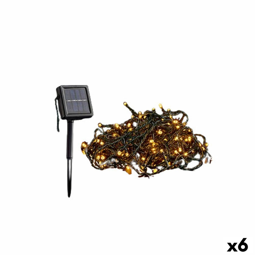 Guirlande lumineuse LED Lumière chaude Charge solaire 15 m (6 Unités)