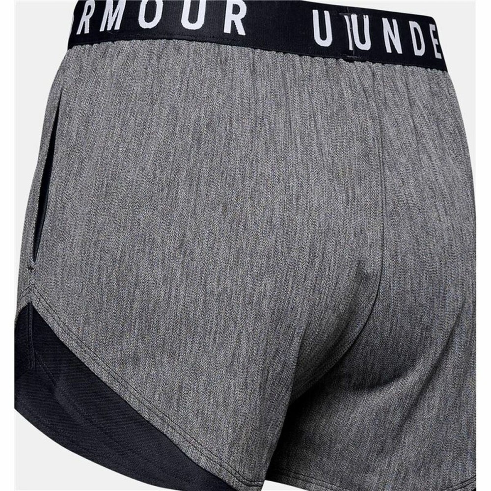 Damen-Sportshorts Under Armour Play Up 3.0 Twist Dunkelgrau Schwarz