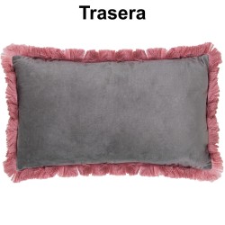 Coussin Alexandra House Living Gris Rose Textile 50 x 30 cm