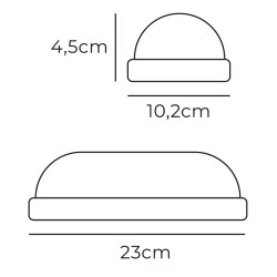 Wandleuchte EDM 32449 Weiß Kunststoff F 18 W 120 W 1820 Lm Bewegungsmelder Lichtsensor Oval (6400 K)