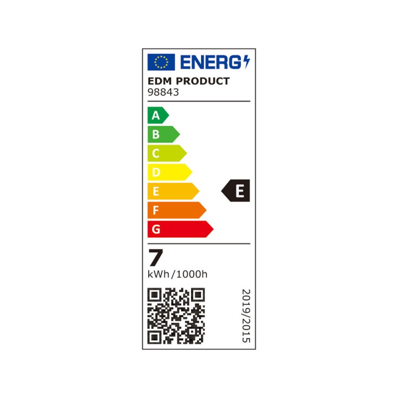 LED lamp EDM 98843 E 60 W E14 800 lm Tubular (6400 K)