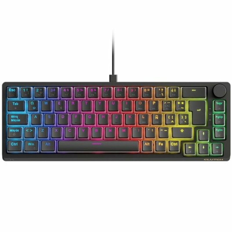 Gaming Tastatur Forgeon Clutch Schwarz Qwerty Spanisch