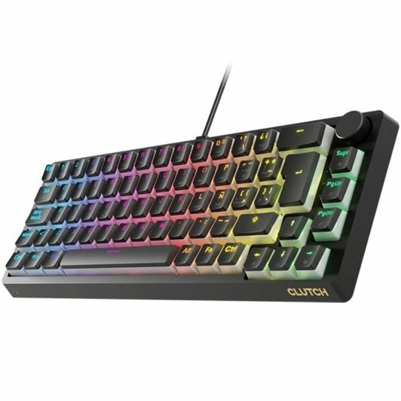 Gaming Tastatur Forgeon Clutch Schwarz Qwerty Spanisch