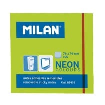 Notes Adhésives Milan Vert 76 x 76 mm (10 Unités)