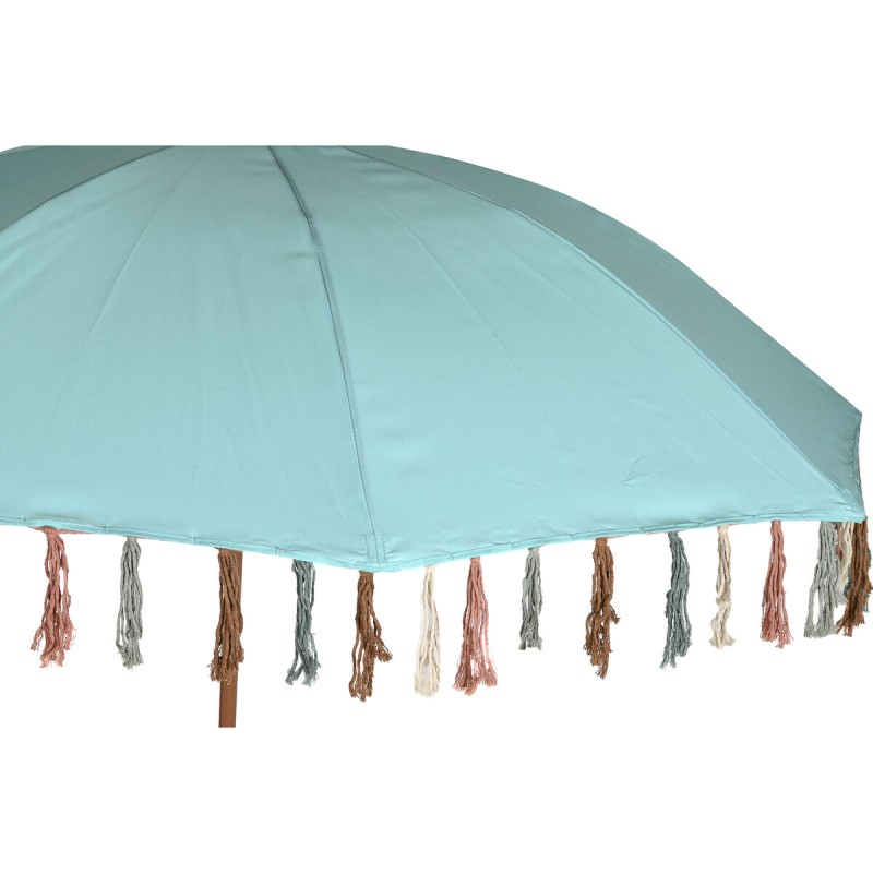 Parasol DKD Home Decor Acier Aluminium Bleu ciel (180 x 180 x 190 cm)