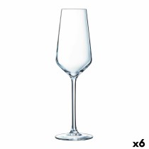 Coupe de champagne Éclat Ultime Transparent verre (21 cl) (Pack 6x)