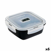 Boîte à lunch hermétique Luminarc Pure Box Noir 1,22 L verre (6 Unités)