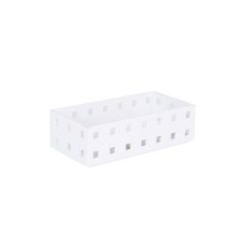 Boîte de rangement avec couvercle Confortime Blanc 14 x 7 x 4,3 cm (24 Unités)