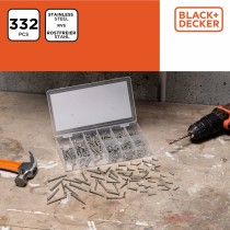 Schraubensatz Black & Decker Phillips Holz 332 Stücke