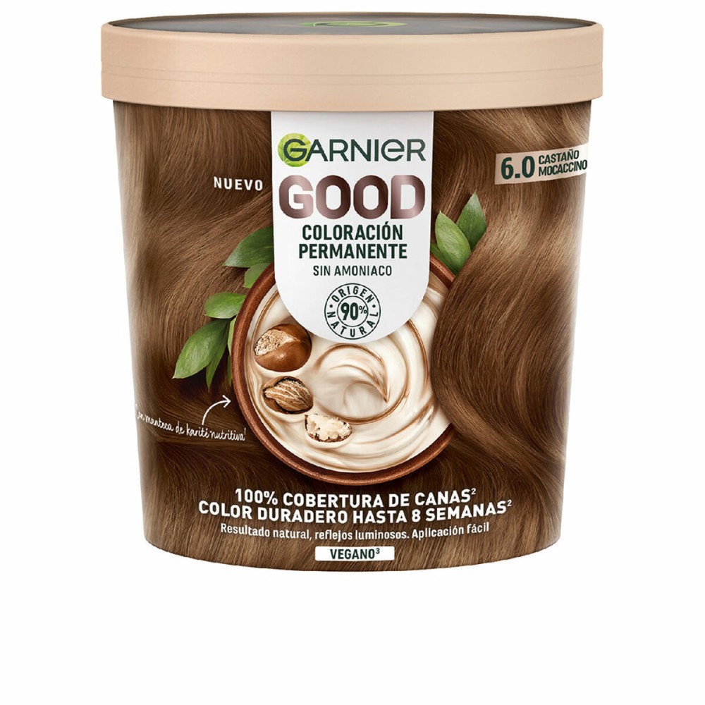 Dauerfärbung Garnier Good Mocaccino Kastanie Nº 6.0 (1 Stück)