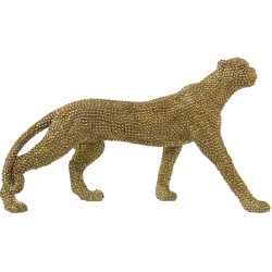 Deko-Figur Alexandra House Living Gold Kunststoff Panther 10 x 34 x 20 cm