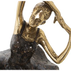 Deko-Figur Alexandra House Living Gold Kunststoff Ballerina 14 x 16 x 38 cm