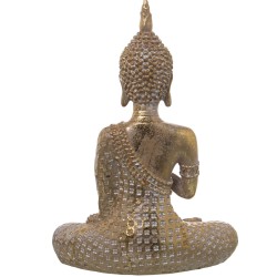 Decorative Figure Alexandra House Living Golden Plastic Buddha 12 x 20 x 27 cm