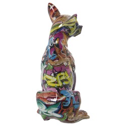 Figurine Décorative Alexandra House Living Multicouleur Plastique Chien 15 x 18 x 27 cm