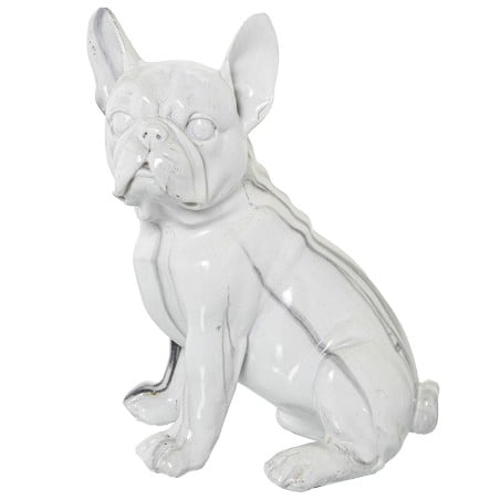 Figurine Décorative Alexandra House Living Plastique Chien 15 x 18 x 23 cm Marbre