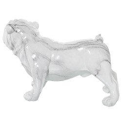 Deko-Figur Alexandra House Living Kunststoff Hund 25 x 21 x 43 cm Marmor