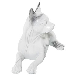 Deko-Figur Alexandra House Living Kunststoff Hund 17 x 28 x 18 cm Marmor