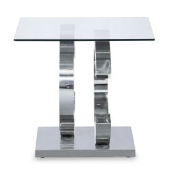 Table d'appoint Alexandra House Living Verre 55 x 55 x 50 cm