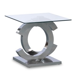 Table d'appoint Alexandra House Living Verre 55 x 55 x 50 cm