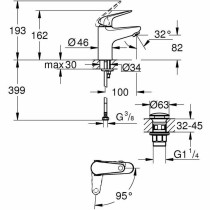 Mixer Tap Grohe Metal