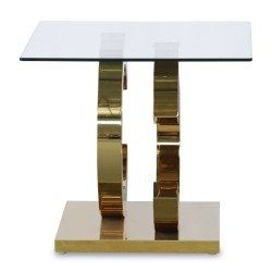 Table d'appoint Alexandra House Living Verre 55 x 55 x 50 cm