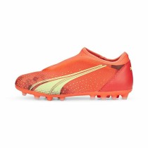 Chaussures de foot pour Enfants Puma Ultra Match LL MG Orange