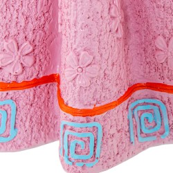 Figurine Décorative Alexandra House Living Rose Plastique Robe 15 x 15 x 21 cm