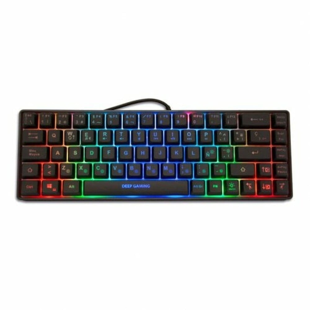 Tastatur CoolBox mini TM065 Qwerty Spanisch Schwarz