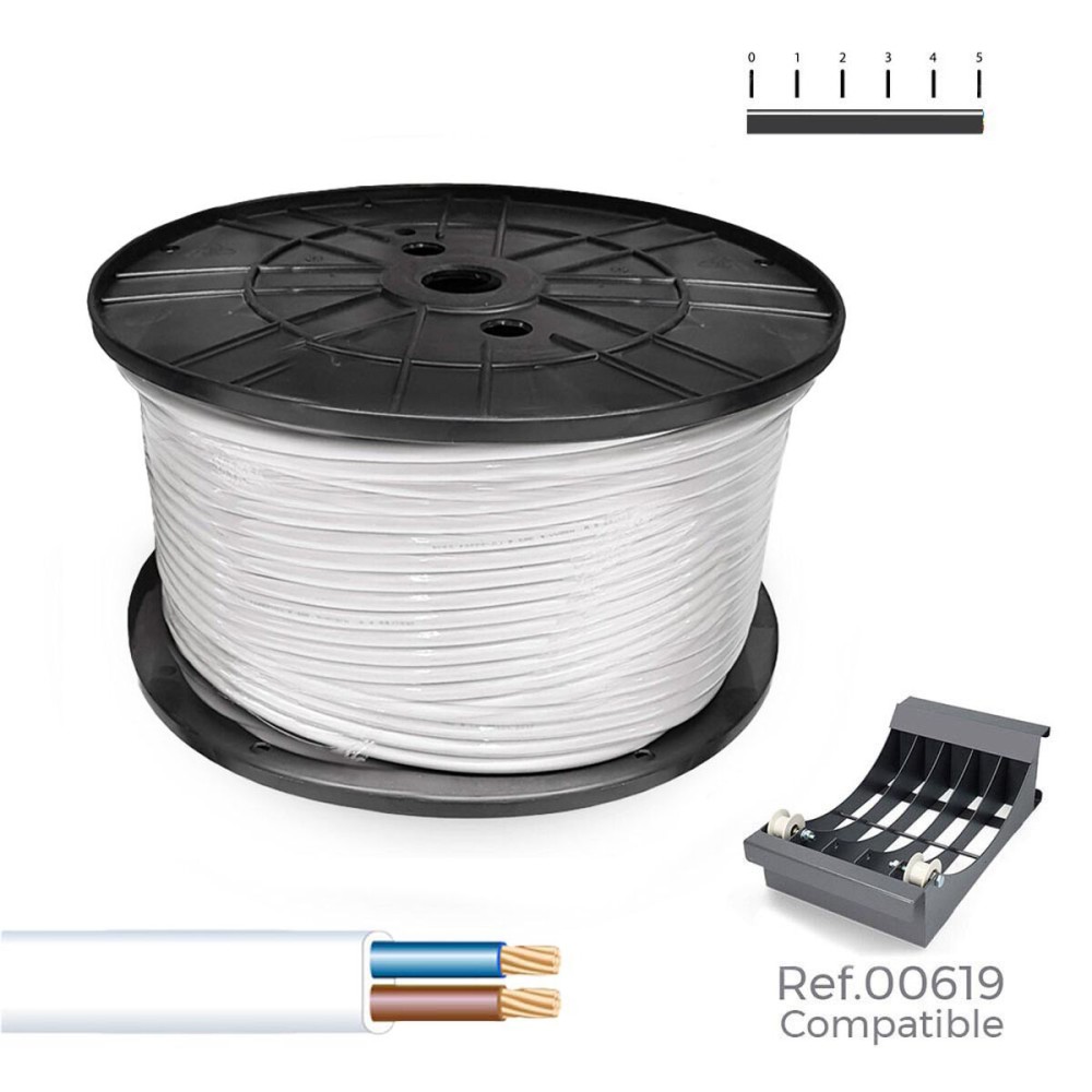 Multi-core Electric Cable Sediles White 2 x 0,75 mm 400 m h05vvh2-f Coil