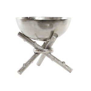 Centerpiece Home ESPRIT Silver Aluminium Modern 30 x 30 x 28 cm