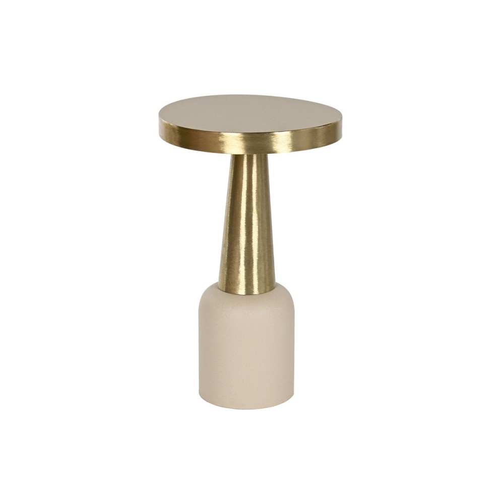 Side table Home ESPRIT Cream Golden 40,5 x 40,5 x 65 cm