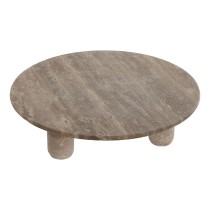 Centre de Table Home ESPRIT Marron Marbre Scandinave 30 x 30 x 8 cm