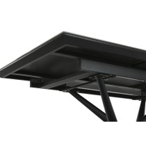 Dining Table Home ESPRIT Black Grey Metal Ceramic 160 x 90 x 76 cm