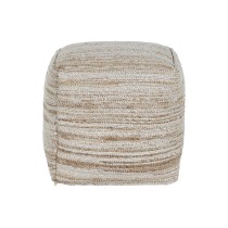 Repose-pied Home ESPRIT Blanc Naturel 45 x 45 x 45 cm