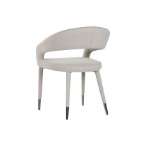 Dining Chair Home ESPRIT Beige Polyester Metal 57,5 X 60 X 81 cm