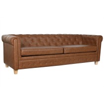 3-Seater Sofa Home ESPRIT Brown Natural Vintage 218 X 78 X 70 cm