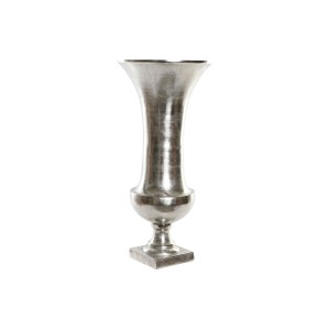 Vase Home ESPRIT Argenté Aluminium Moderne Verre 28,5 X 28,5 X 61,5 cm