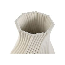 Vase Home ESPRIT White Stoneware Modern 16 x 16 x 40 cm