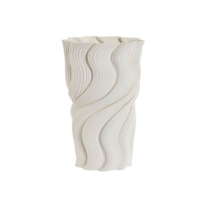 Vase Home ESPRIT Weiß Steingut Moderne 16 x 16 x 26 cm